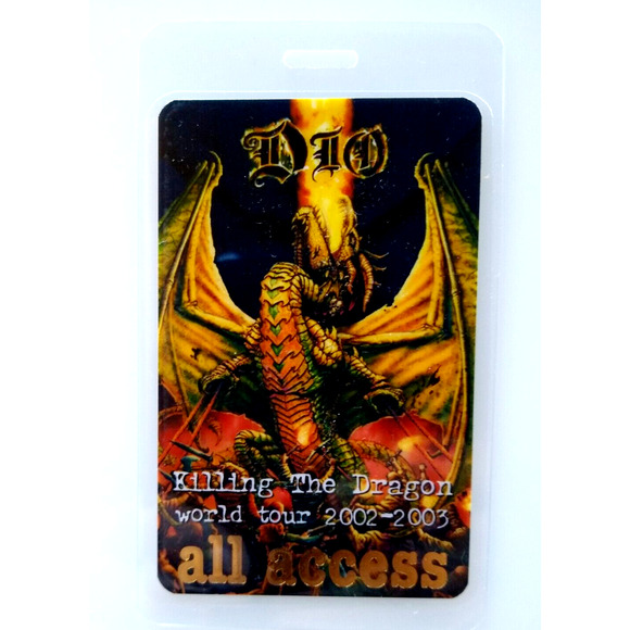 Dio Killing The Dragon Backstage Pass 2002 Vintage Hard Rock Heavy Metal Music - Picture 2 of 2
